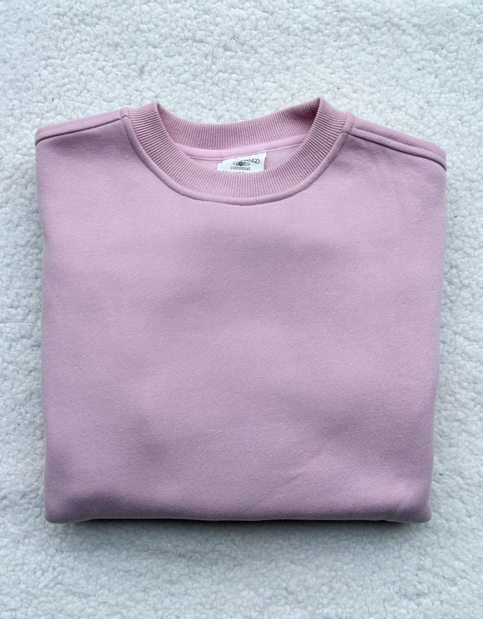 Mauve Mist Basic Blank Sweatshirt