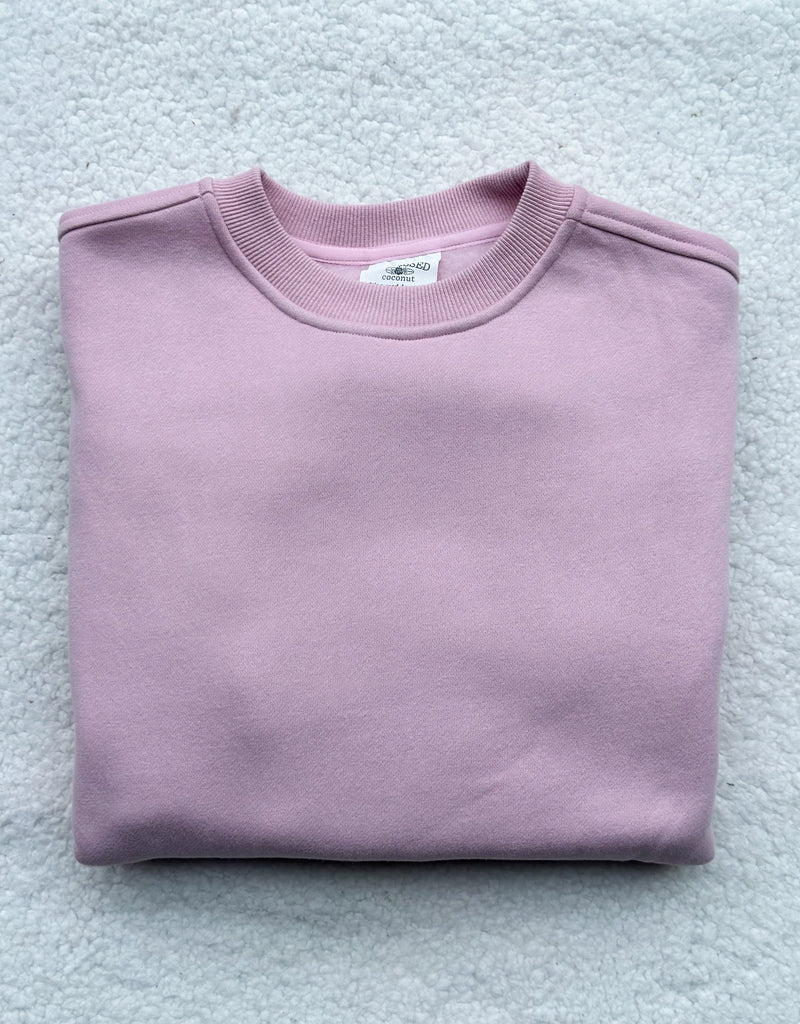 Mauve Mist Basic Blank Sweatshirt