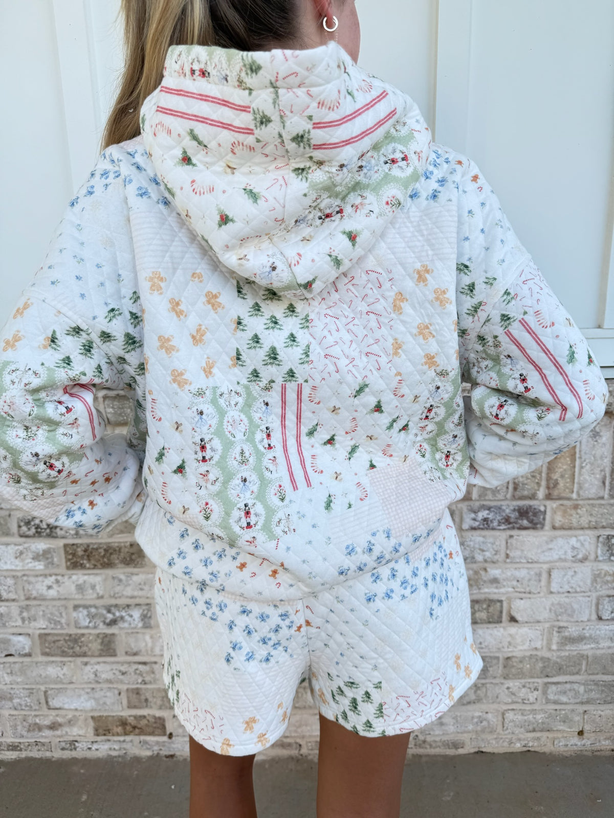 Christmas Holiday Quilted Shorts