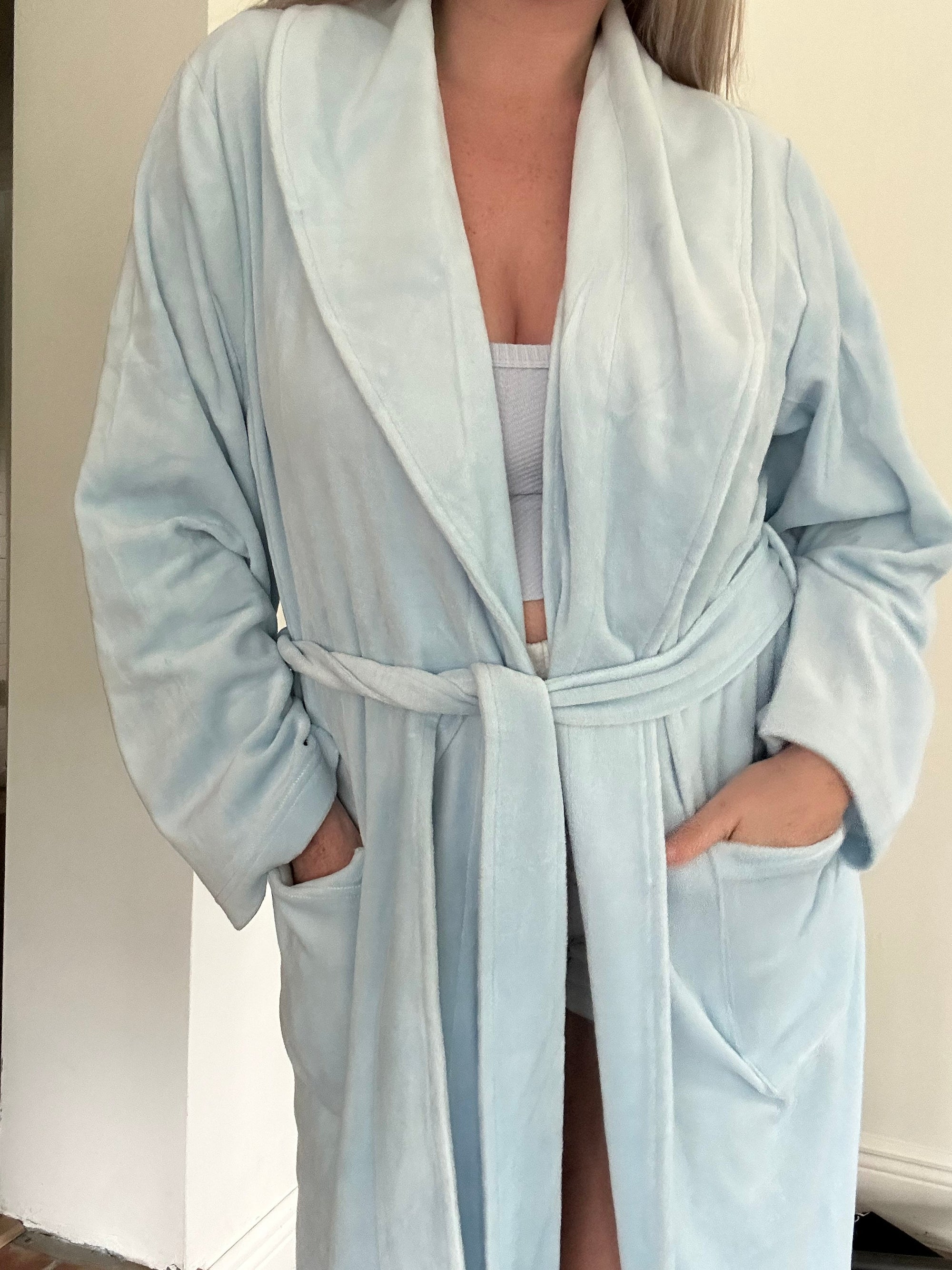 Light Blue Dream Hotel Robe