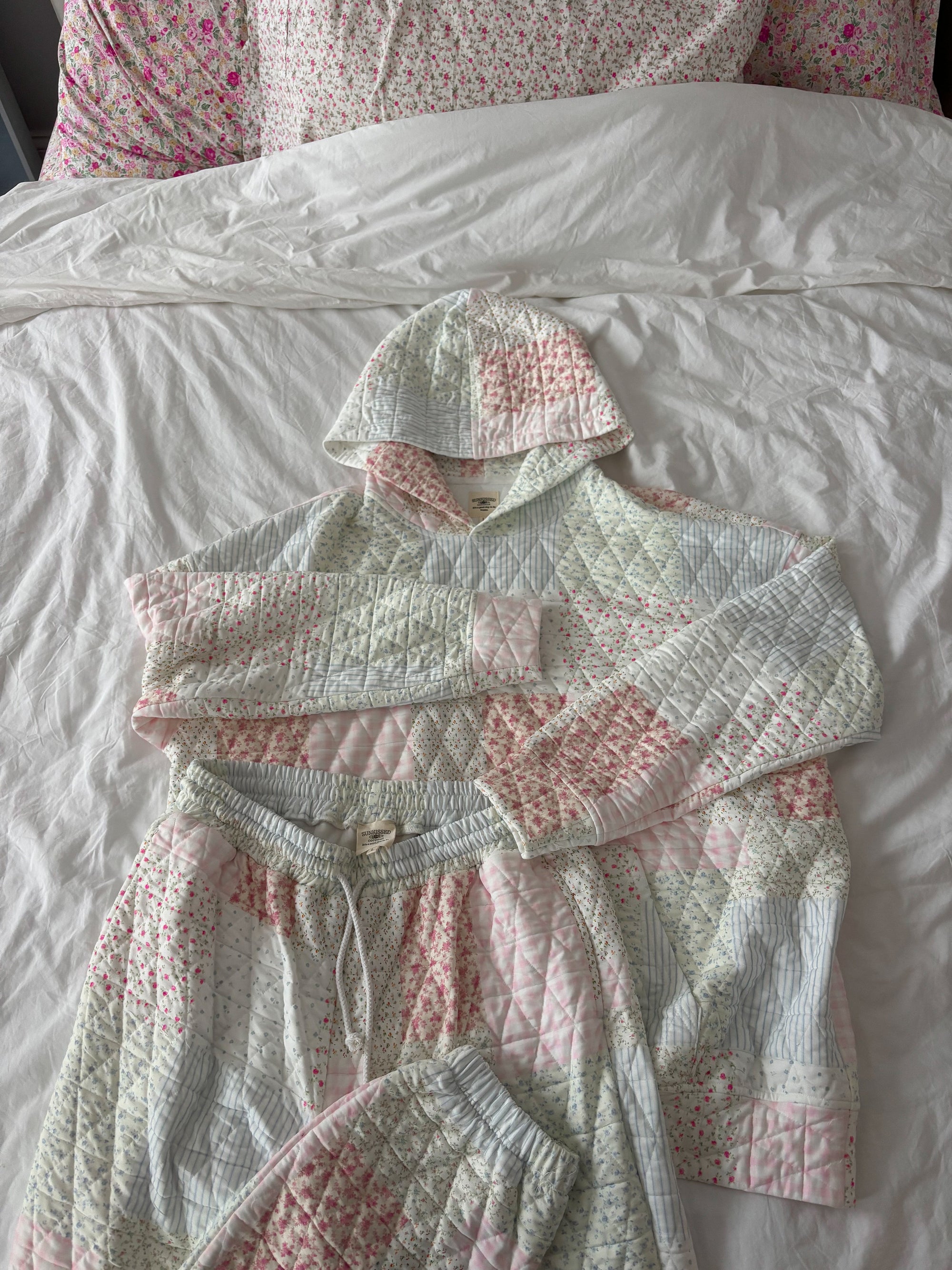 Quilted Pastel Hoodie