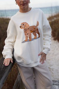 Golden Doodle Dog Embroider Sweatshirt