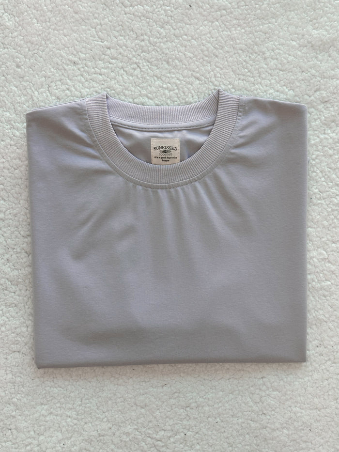 Italian Purple Basic Blank Tee
