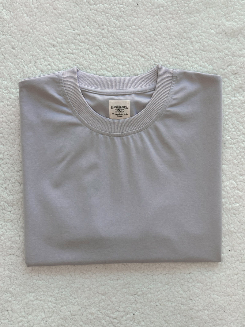 Italian Purple Basic Blank Tee