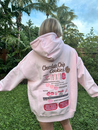 Light Pink Chocolate Chip Cookie Recipe Embroider Hoodie