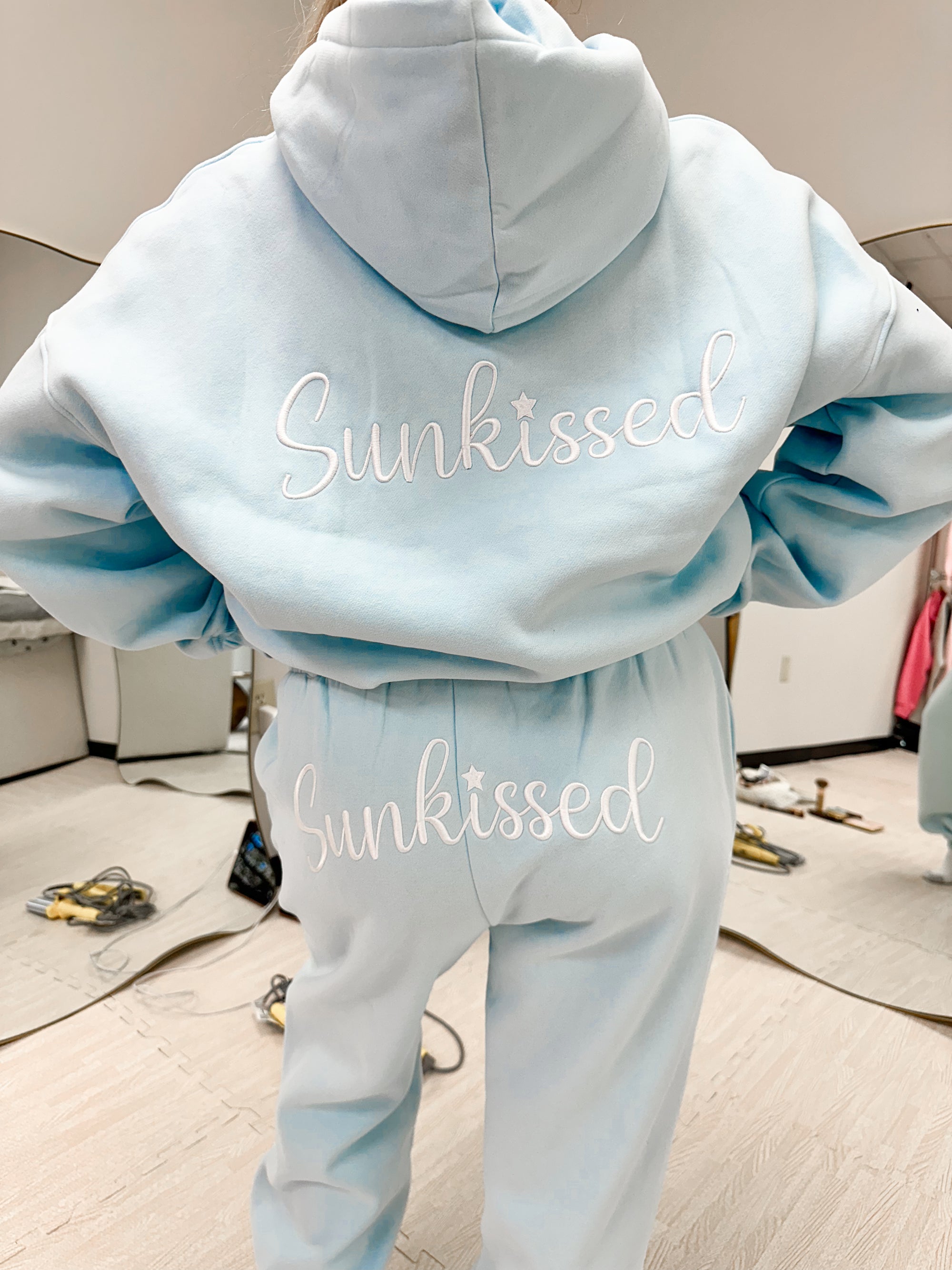 Sunkissed Cursive Embroider Jogger Sweatpants