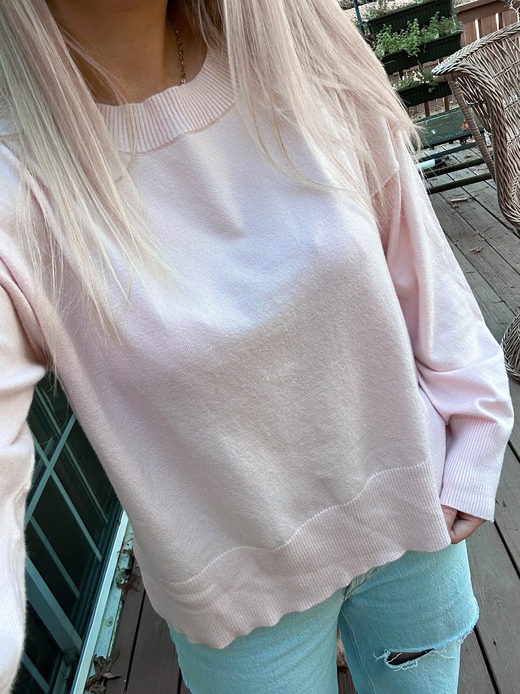 Pink Buttery Soft Sweater