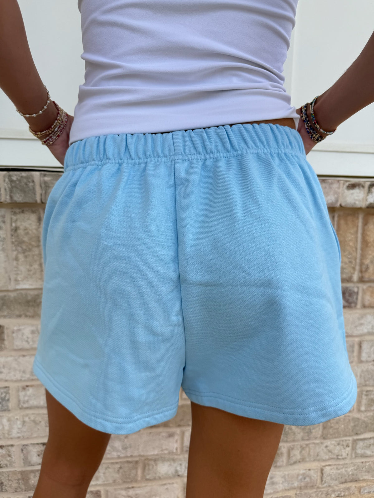 Sunkissedcoconut Embroidered Sweat Shorts 100% Cotton
