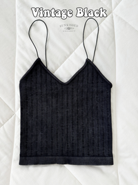 NEUTRAL VINTAGE RIBBED SEAMLESS TANKTOPS - Sunkissedcoconut