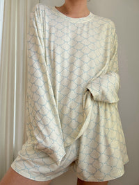 Luxurious Coquette Bow Pajama Bottom (pale yellow)