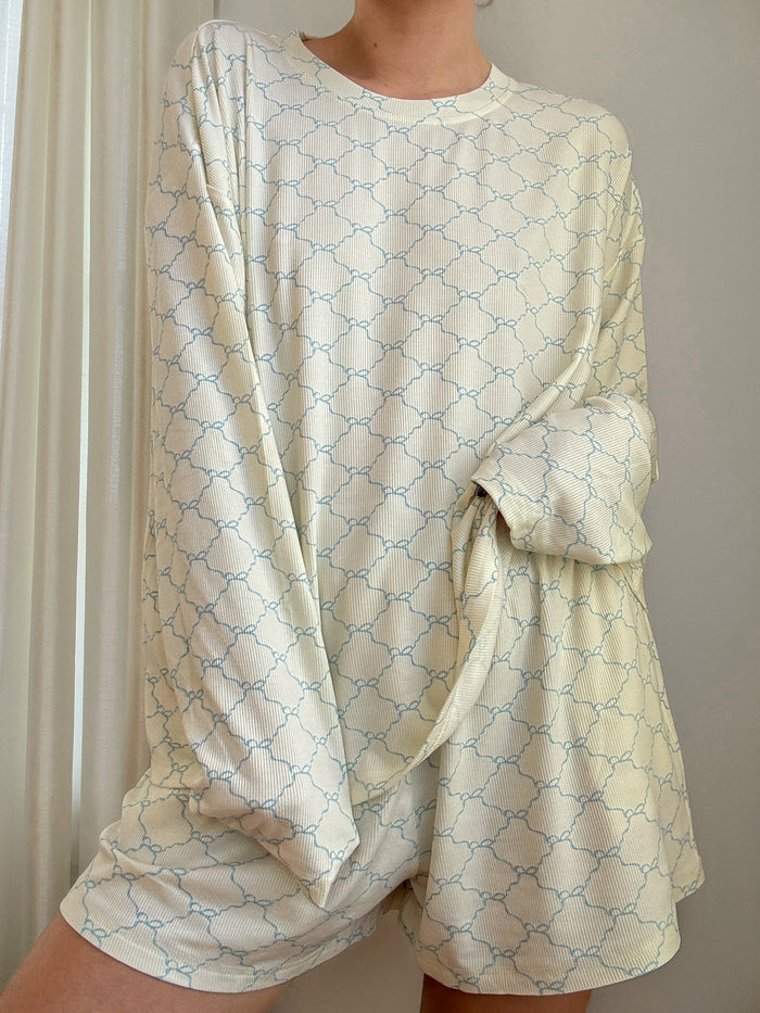 Luxurious Coquette Bow Pajama Bottom (pale yellow)