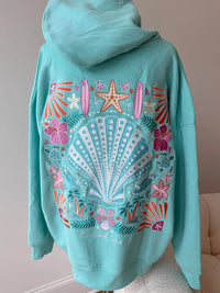 Ocean Gem Embroidered Hoodie
