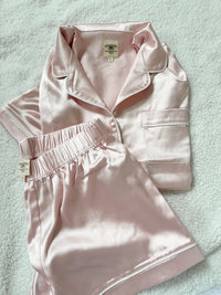 Champagne Pink Short Sleeve Pajama Top