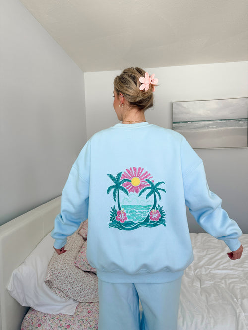 The Ziddi Prints-Lotus Flowers in Pond-Sweatshirt main image 0