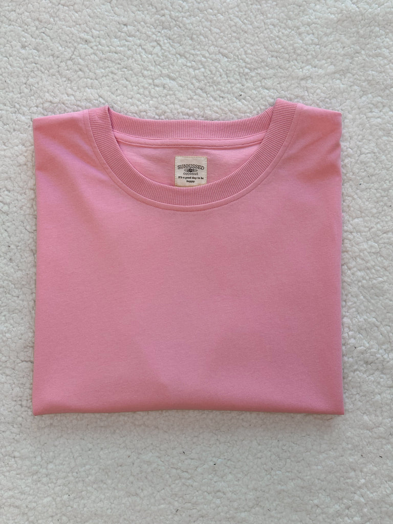 Lush Pink Basic Blank Tee