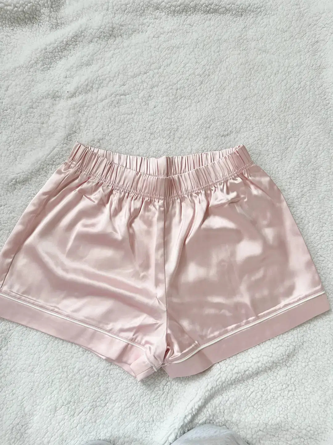 Champagne Pink Short Sleeve Pajama Set