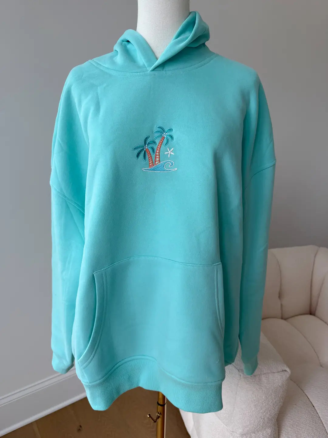 Ocean Gem Embroidered Hoodie