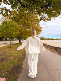 Blank Ivory Cherries All Over Sweatshirt