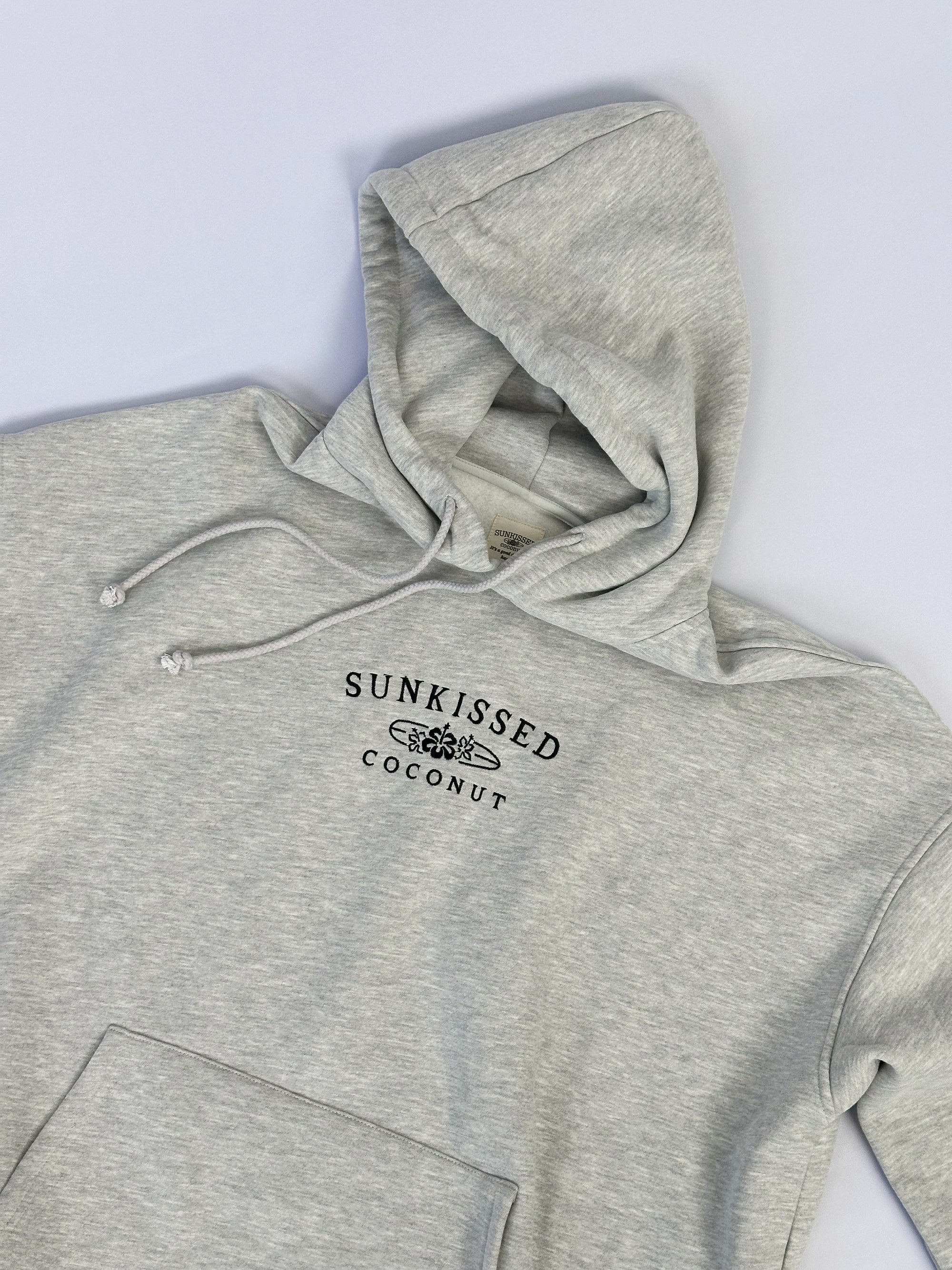 Afternoon Grey Sunkissedcoconut Logo Embroider Hoodie