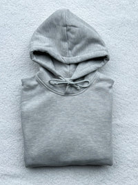 Afternoon Grey Basic Blank Hoodie
