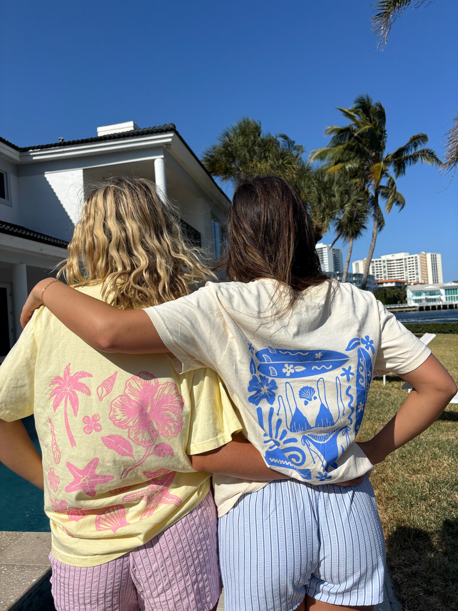 Banana Pink Tropical Comfort Colors Tee