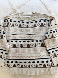 Moose Tracks Winter Sweater