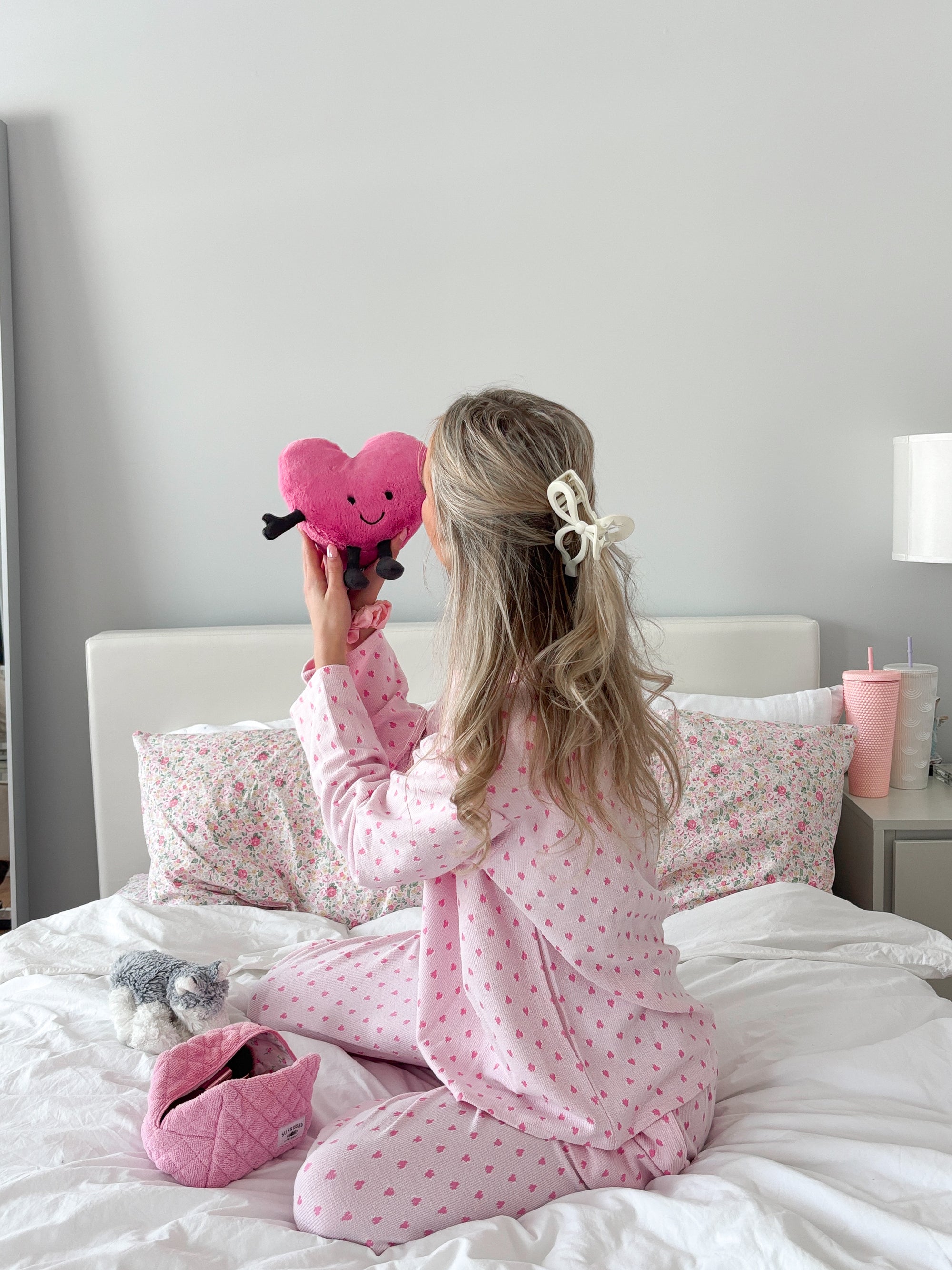 Heart Long Sleeve Pajama Top