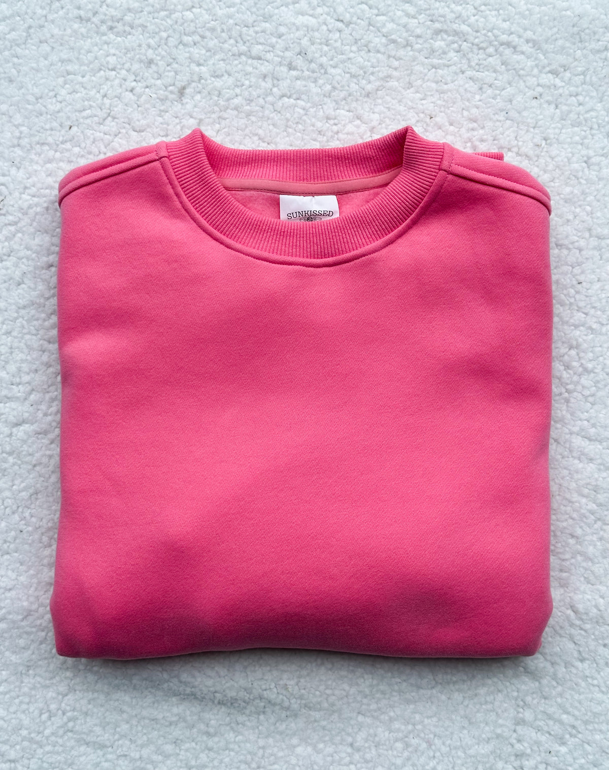 Hibiscus Pink Basic Blank Sweatshirt