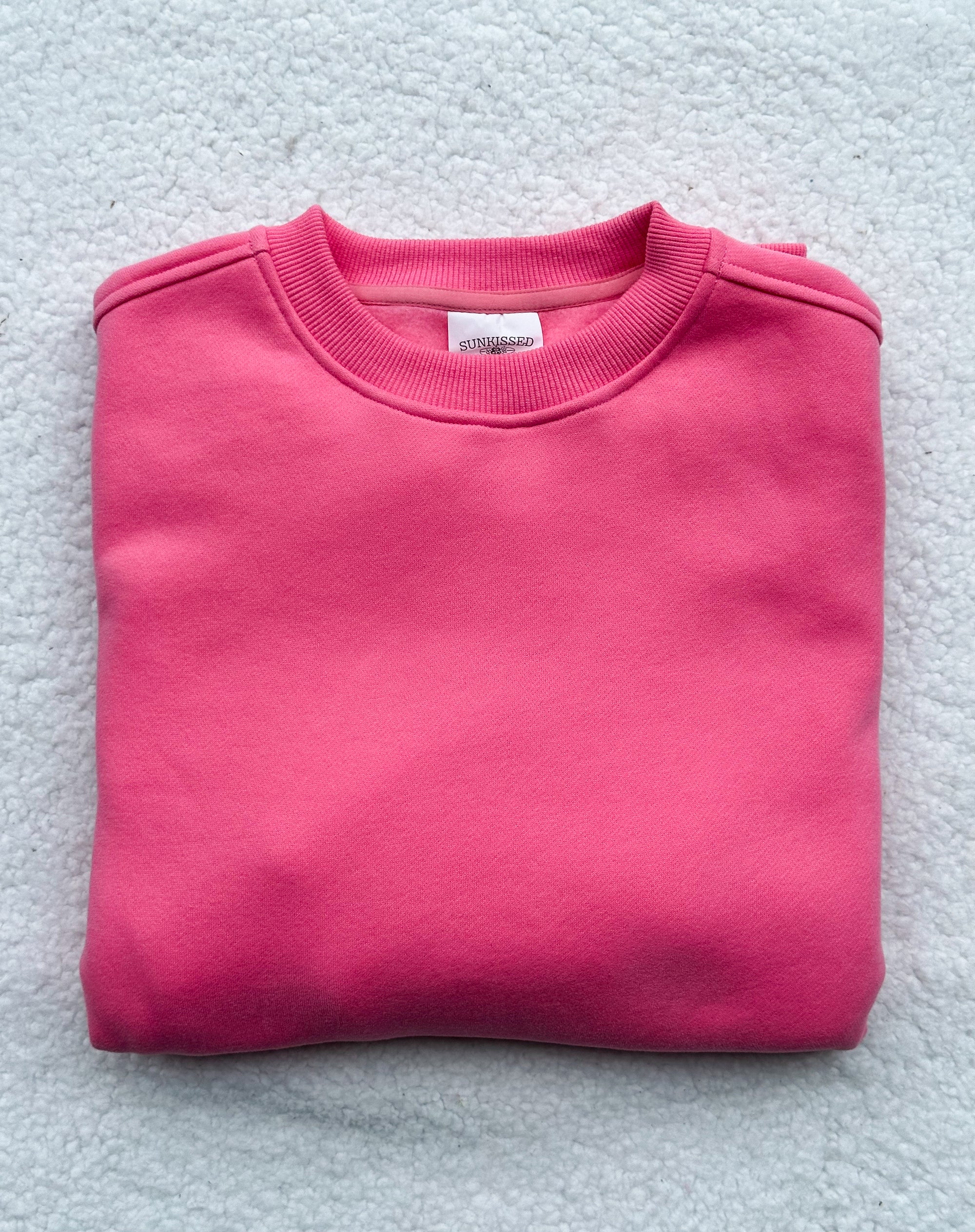 Hibiscus Pink Basic Blank Sweatshirt