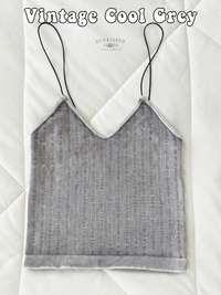 NEUTRAL VINTAGE RIBBED SEAMLESS TANKTOPS - Sunkissedcoconut