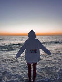 Pearl Grey Star Van Embroider Hoodie