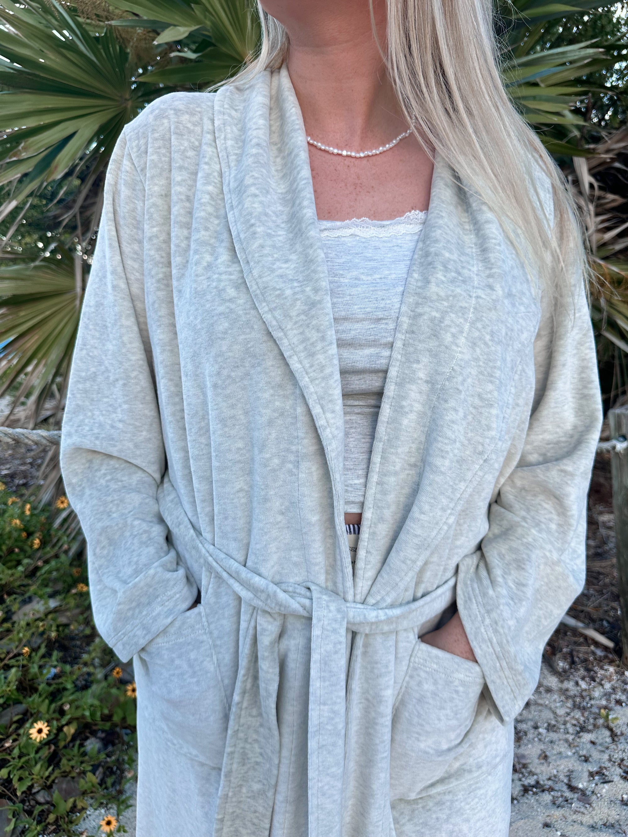 Earthy Grey Dream Hotel Robe