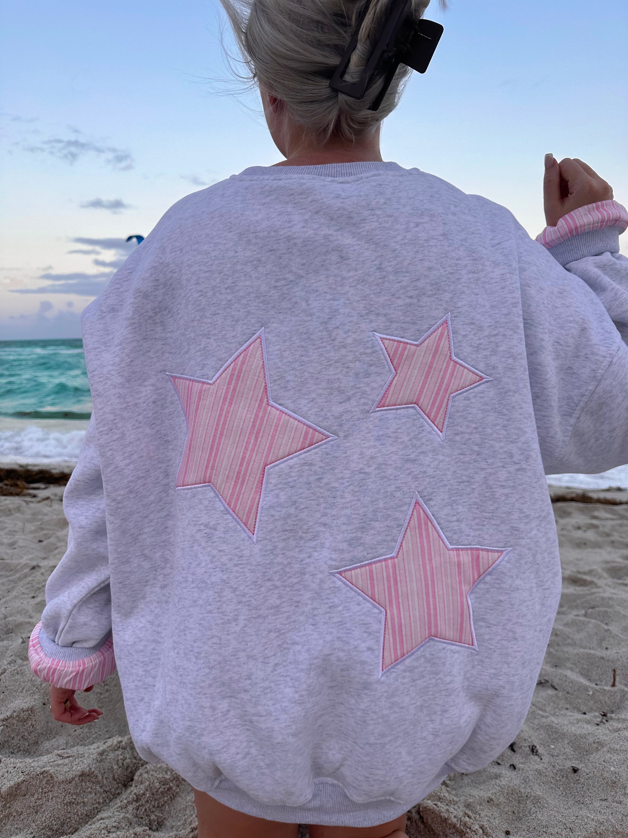 Star Lux Striped Sweatshirt