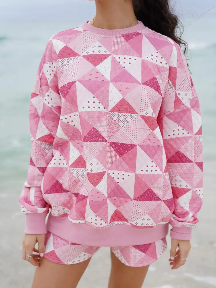 Gemma Quilted Patchwork Sweatshirt