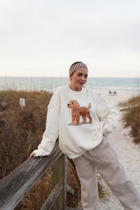 Golden Doodle Dog Embroider Sweatshirt