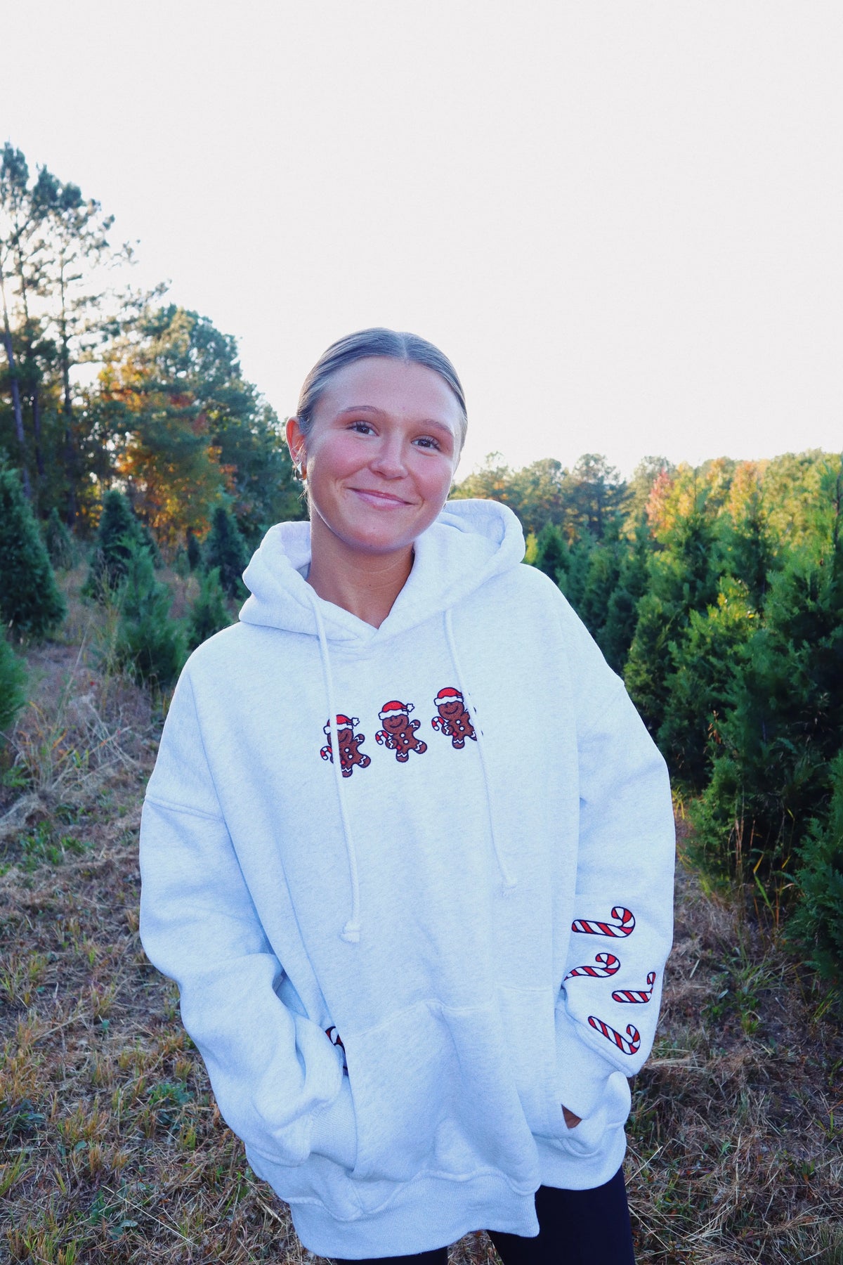 Gingerbread Recipe Christmas Embroider Hoodie
