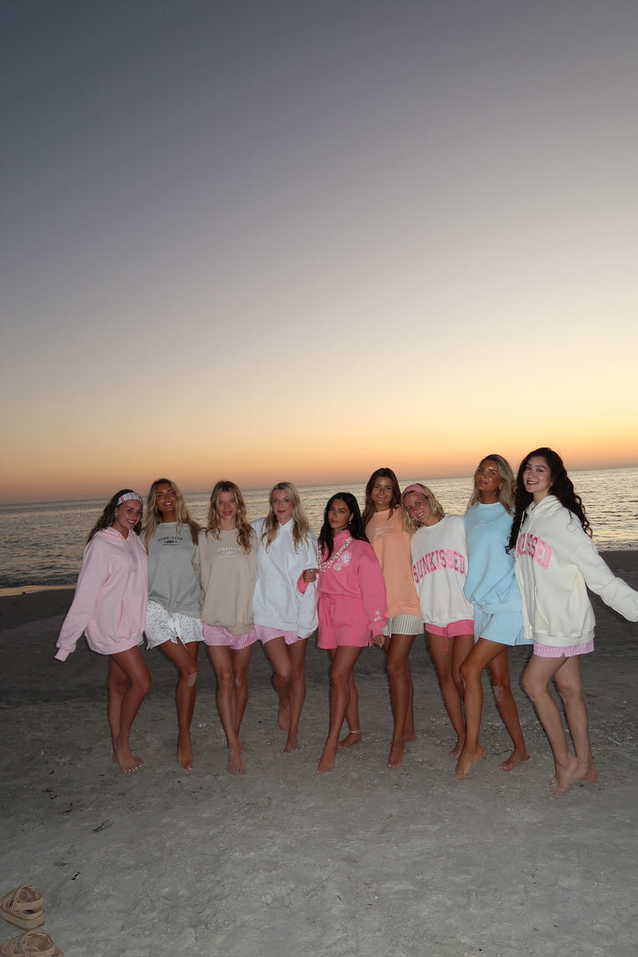 Afternoon Grey Sunkissedcoconut Embroider Sweatshirt