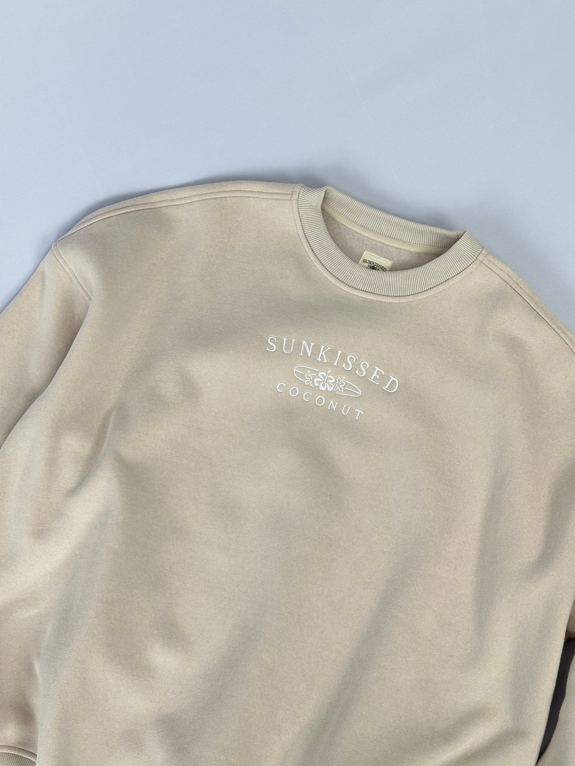 Sandstone Sunkissedcoconut Logo Embroider Sweatshirt