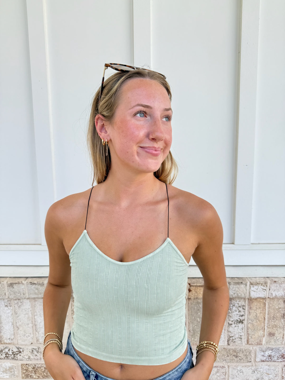 Tropical Vintage Ribbed Seamless Nikibiki Tanktops