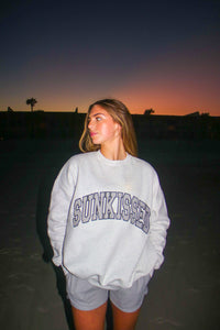 Black Seersucker Stripe Preppy Sunkissed Sweatshirt