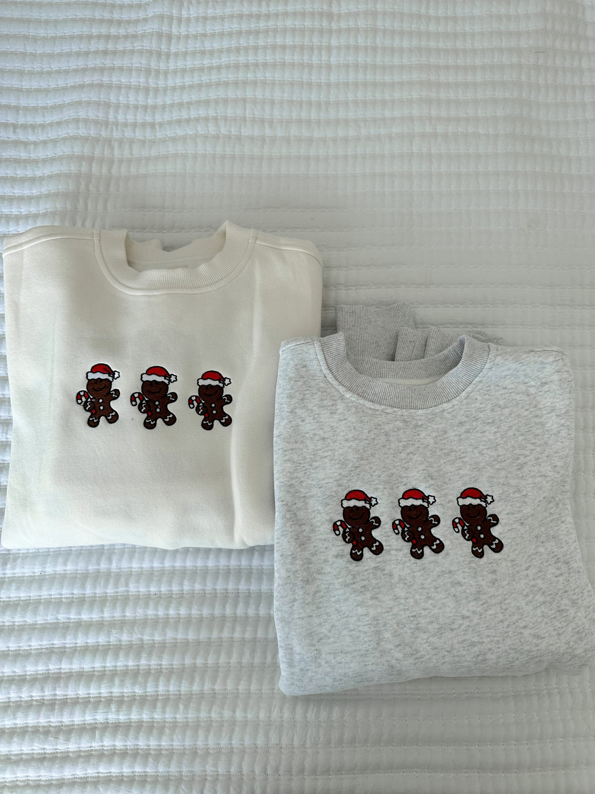 Pearl Grey Gingerbread Recipe Christmas Embroider Sweatshirt