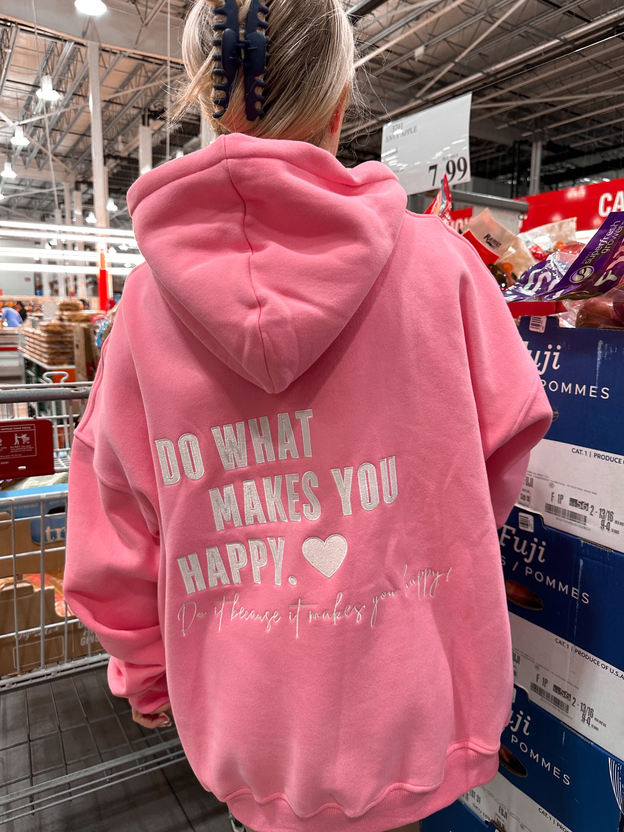 Hibiscus Do What Makes You Happy Hoodie