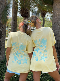 Banana Blue Tropical Comfort Colors Tee
