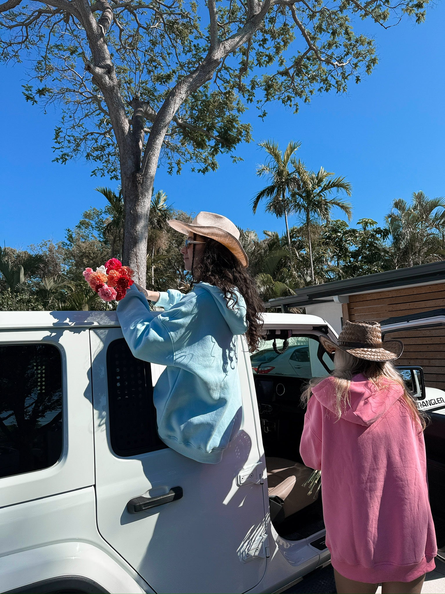 Hibiscus Pink Sunkissedcoconut Logo Embroider Hoodie