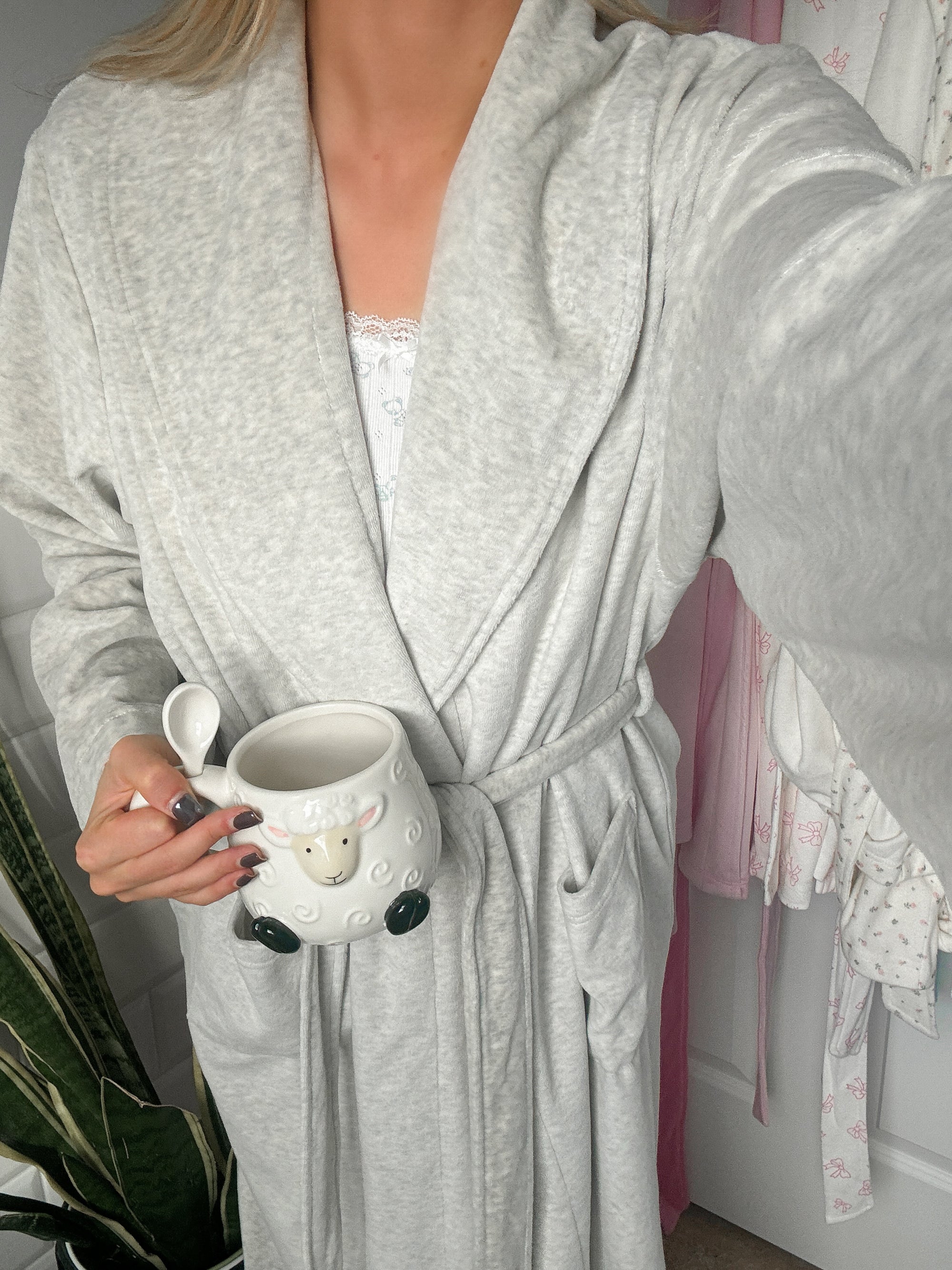 Earthy Grey Dream Hotel Robe