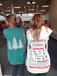 Sparkling Christmas Tree Embroidered Crewneck Sweatshirts