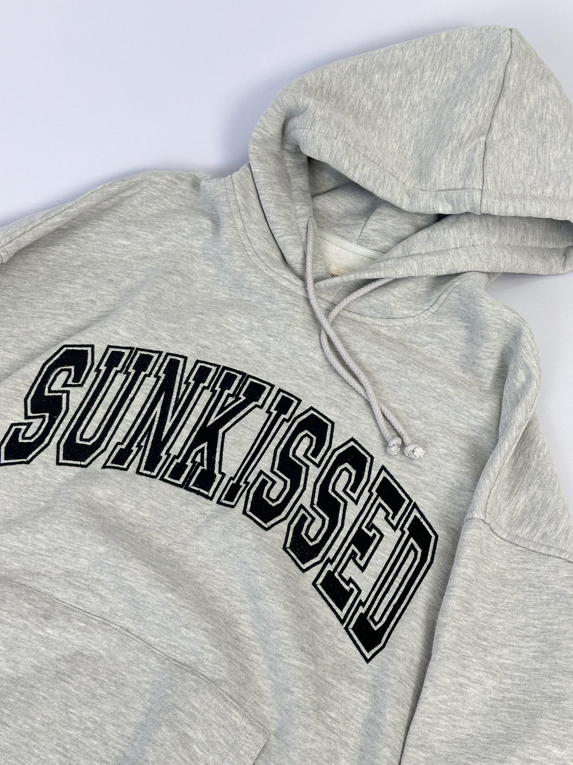 Afternoon Grey Sunkissed Varsity Embroider Hoodie