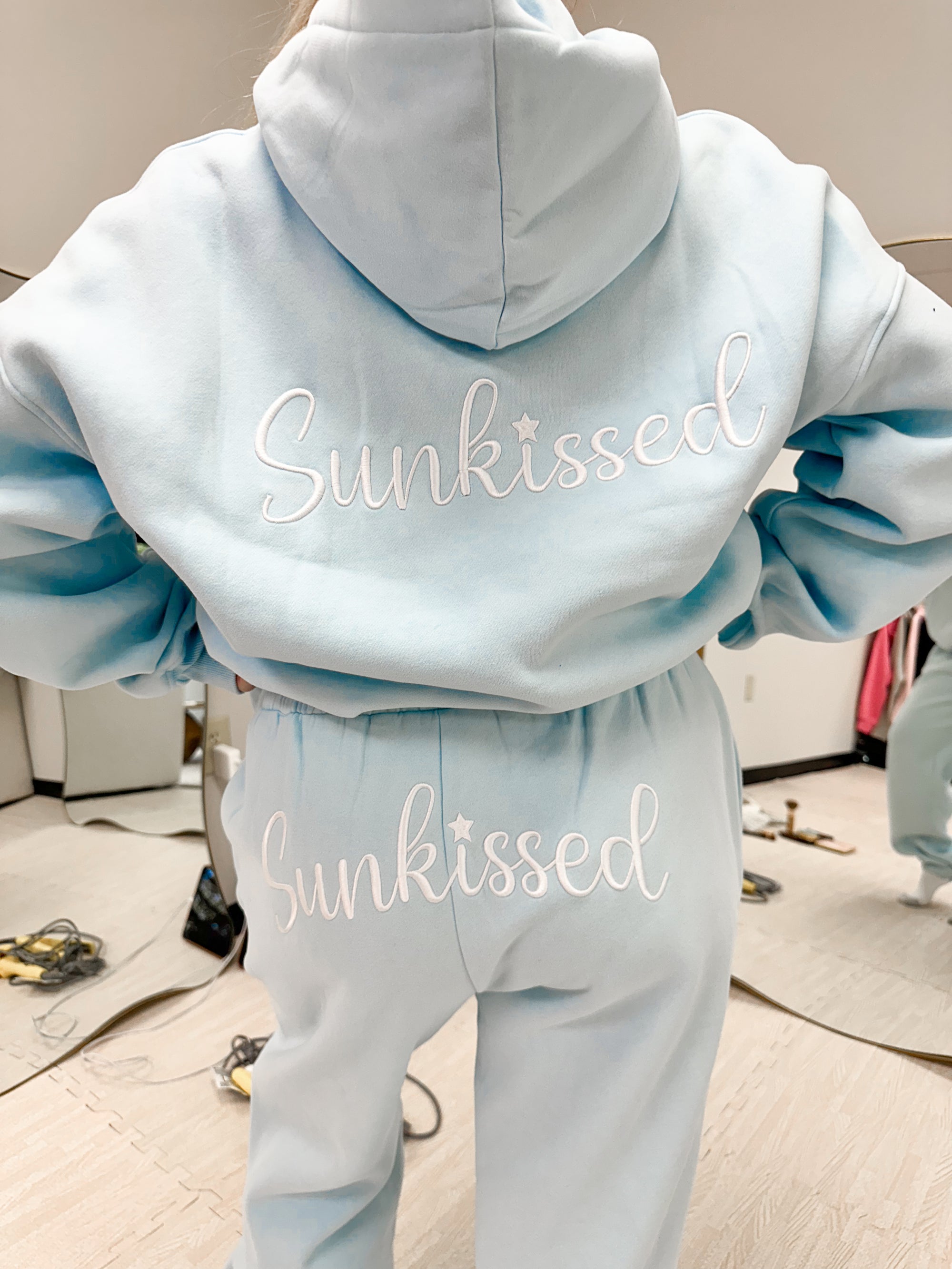 Sunkissed Cursive Embroider Jogger Sweatpants