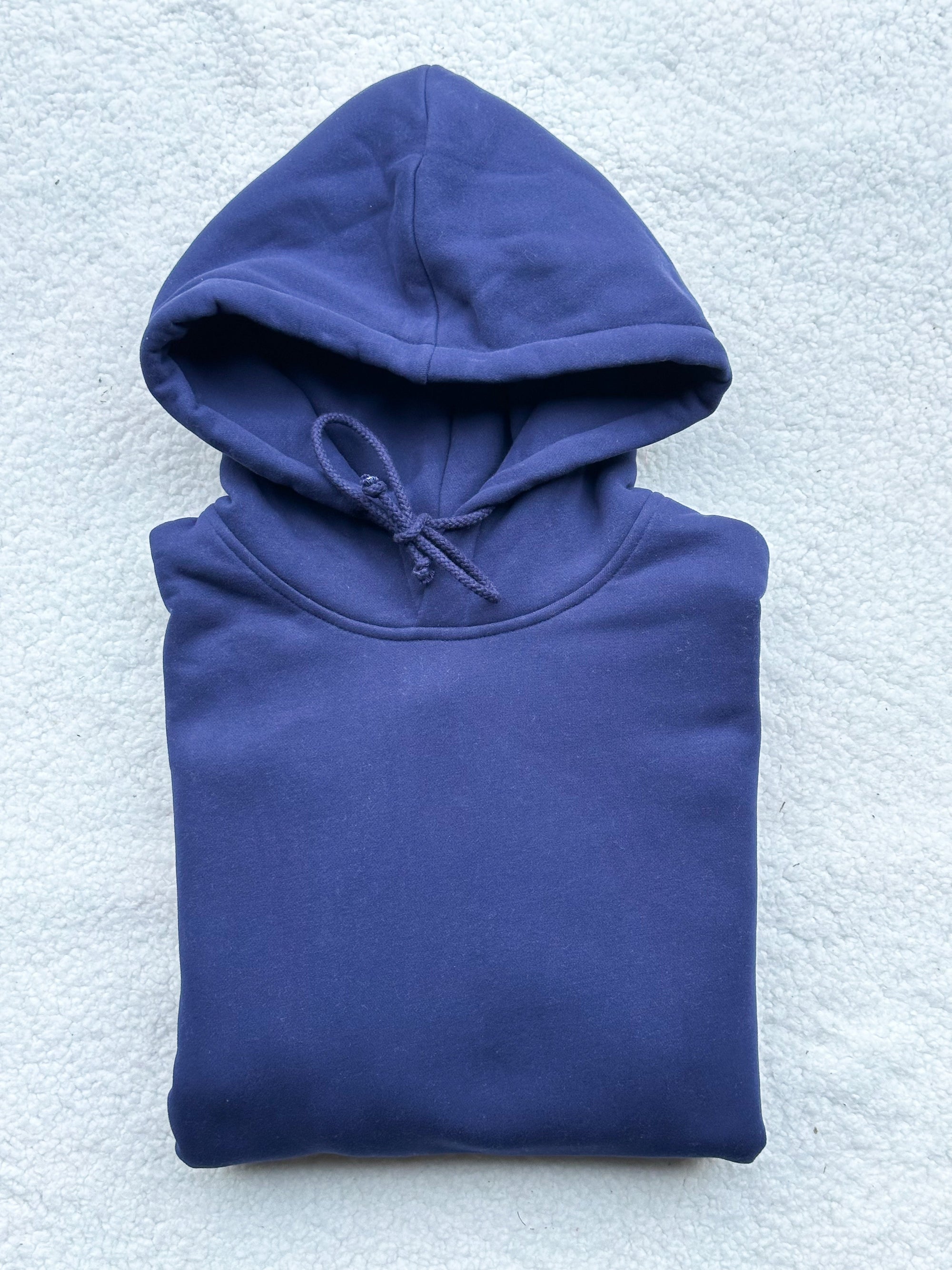 Navy Blue Basic Blank Hoodie