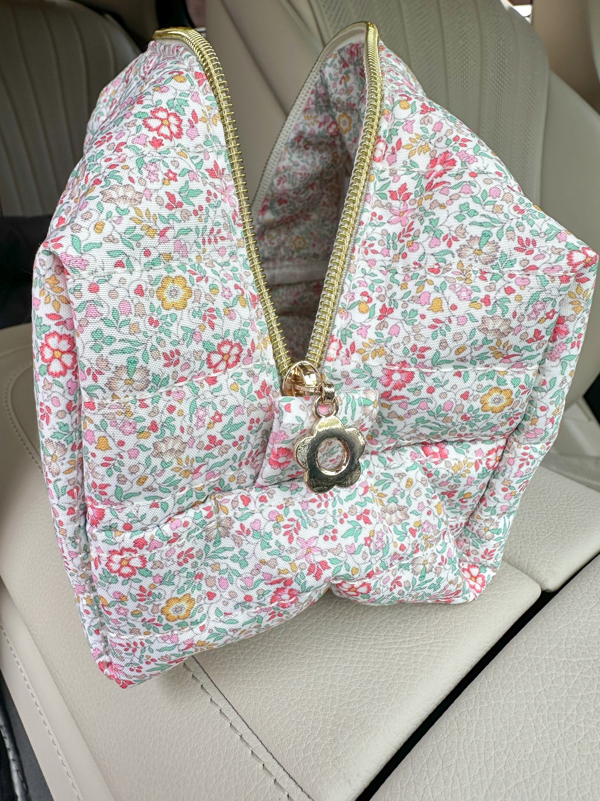 Medium Floral Day In The Park Handmade Handle Bag